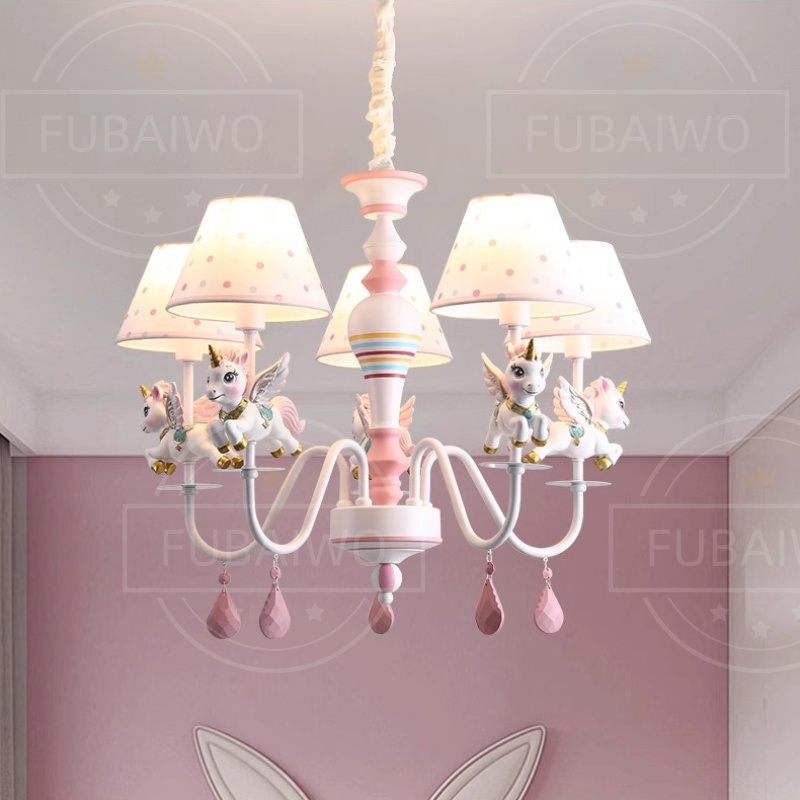 Baby Nursery Chandelier - Children's Room Chandeliers LED Princess Room