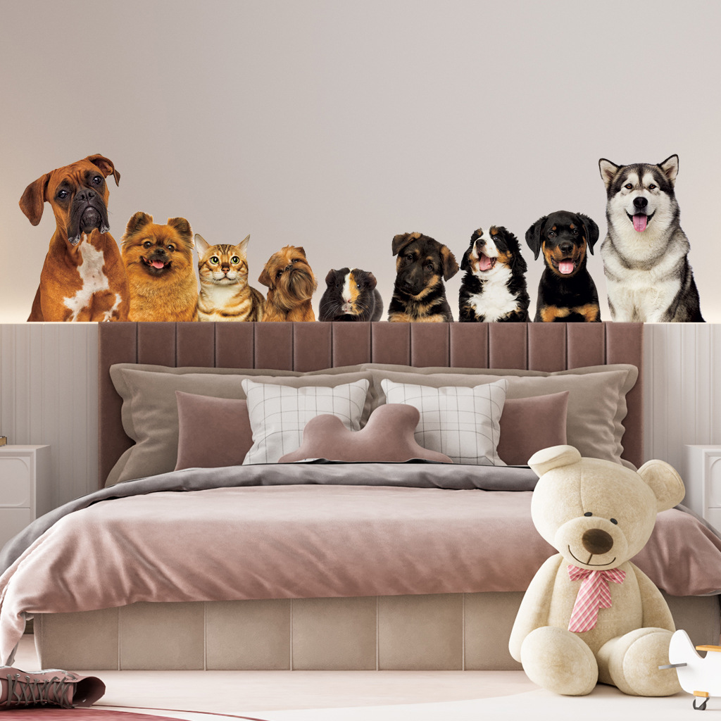 Baby Nursery Decals - C30# 9 Cute Cats And Dogs