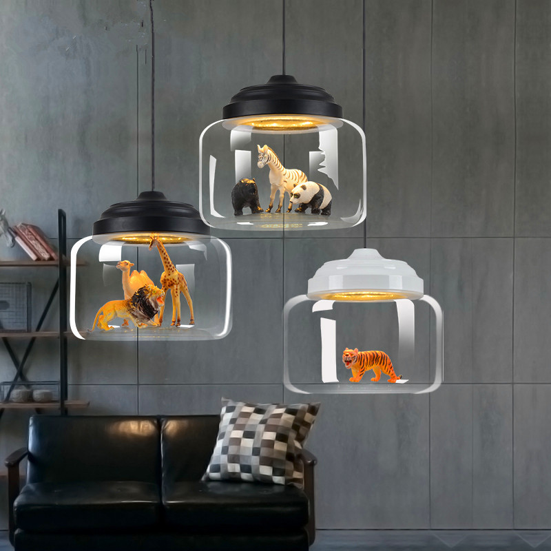 Baby Nursery Chandelier - Children's Room Chandeliers DIY Animal Glass