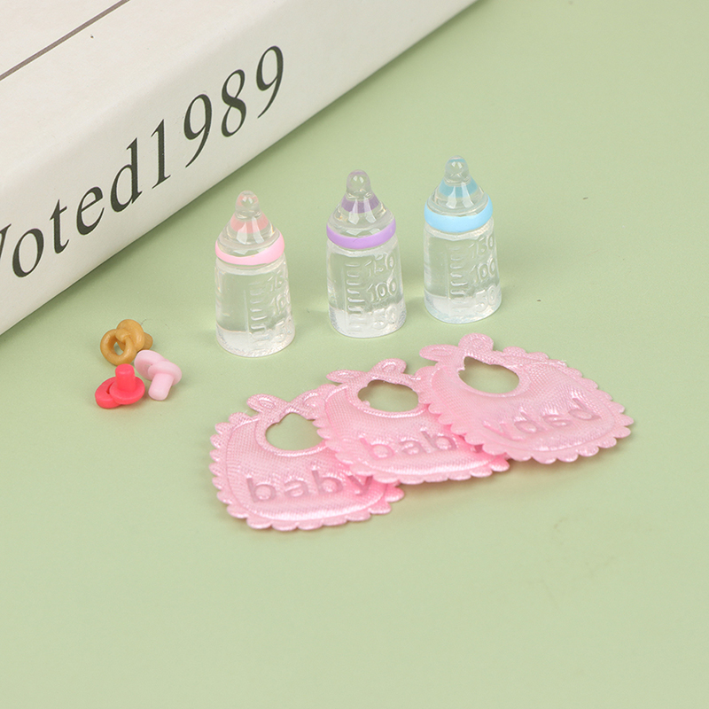 Baby Nursery Accessories - 1:12 Dolls House Miniature Baby Bottles