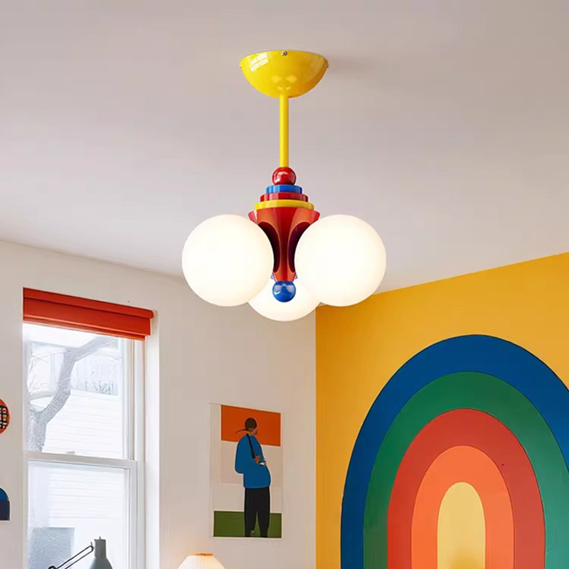Baby Nursery Chandelier - Children's Room Chandeliers Color Memphis Bubble