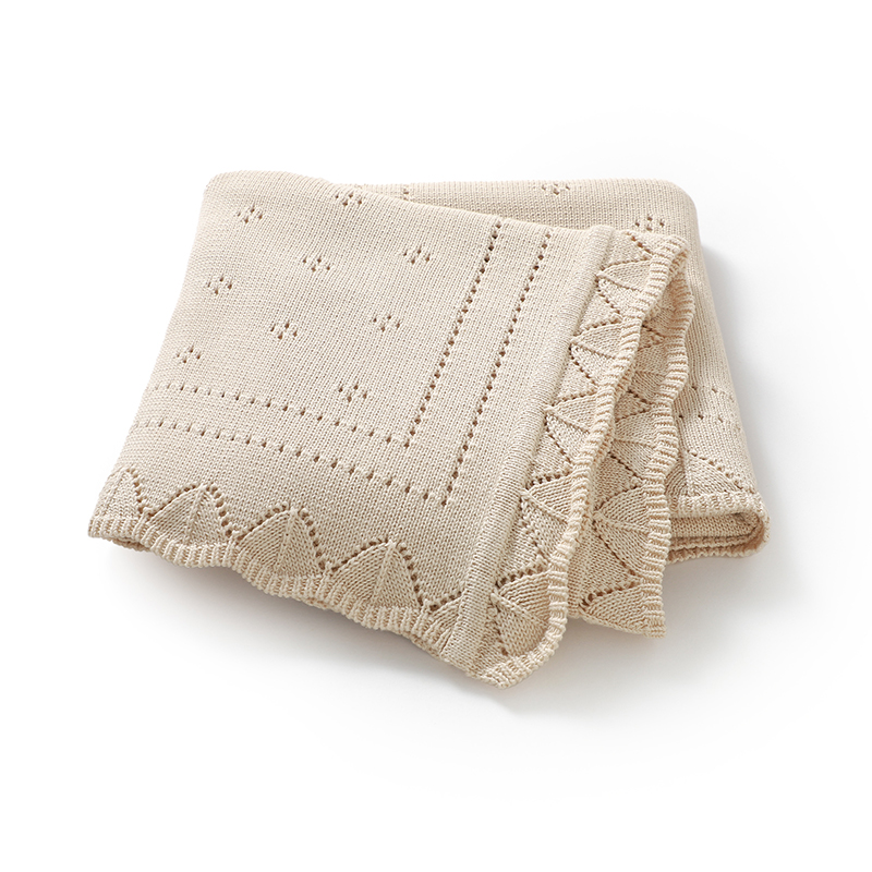 Baby Girl Nursery Quilt - Baby Blankets Cotton Knitted 100*80cm Newborn