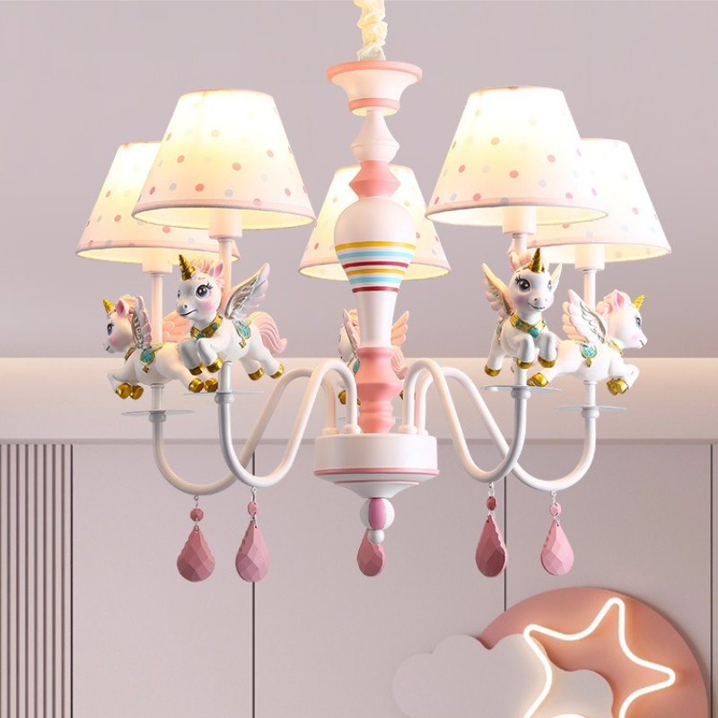 Baby Nursery Chandelier - Children's Room Chandeliers LED Princess Room
