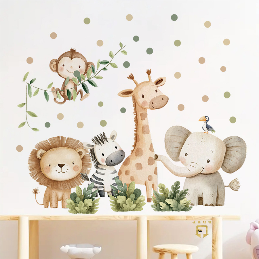 Boho Forest Animals Wall Stick - Baby Nursery Accessories review and price