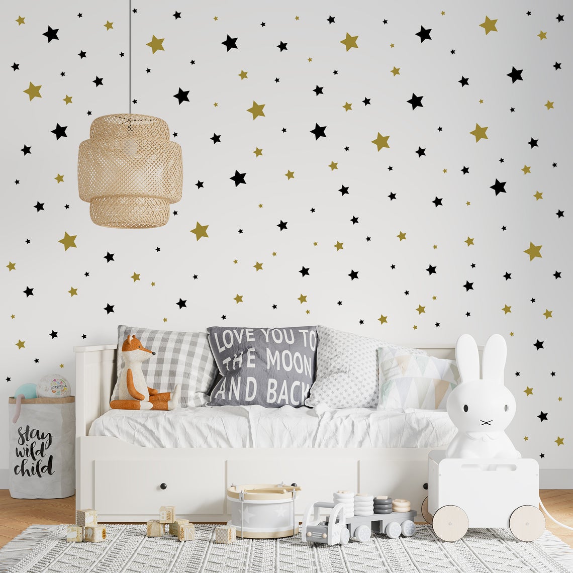 Cartoon 65Pcs Star Wall Sticke - Baby Nursery Decals review and price
