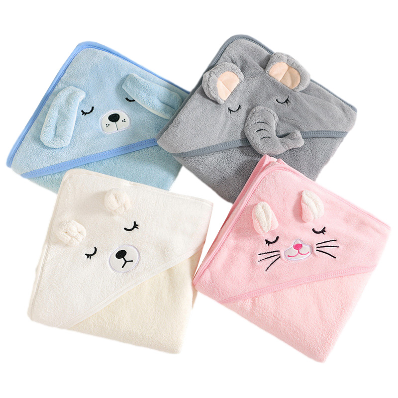 Cartoon Animal Baby Bath Towel - Baby Nursery Accessories review and price