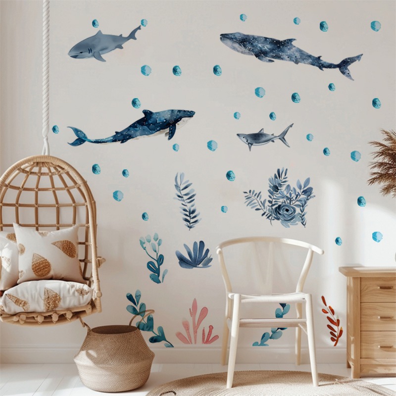 Undersea Marine Life Shark Wha - Baby Nursery Ocean review and price