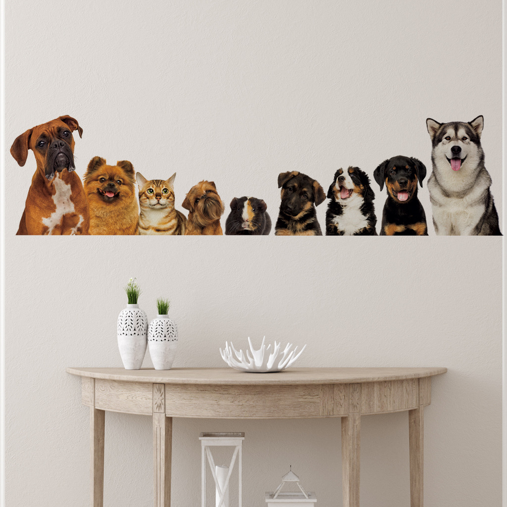 C30# 9 Cute Cats And Dogs Wall - Baby Nursery Decals review and price