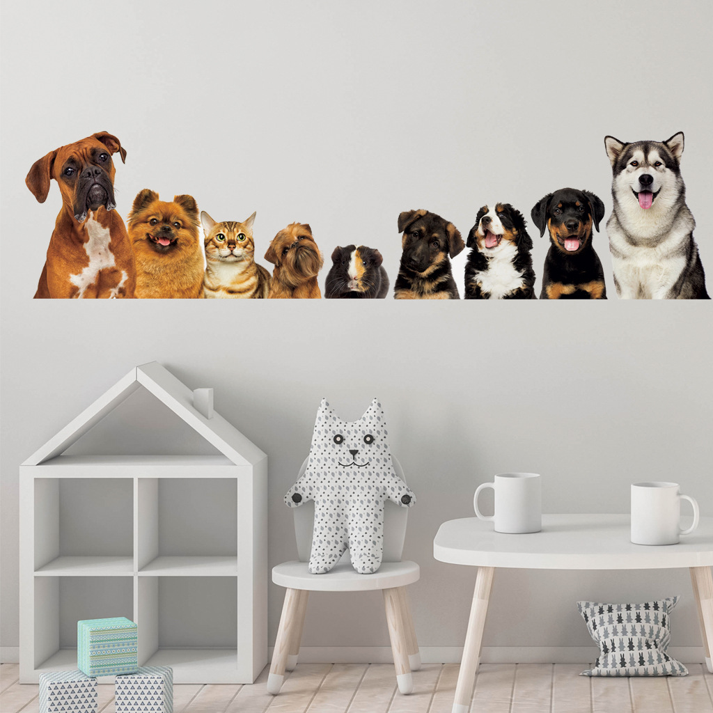 C30# 9 Cute Cats And Dogs Wall - Baby Nursery Decals review and price