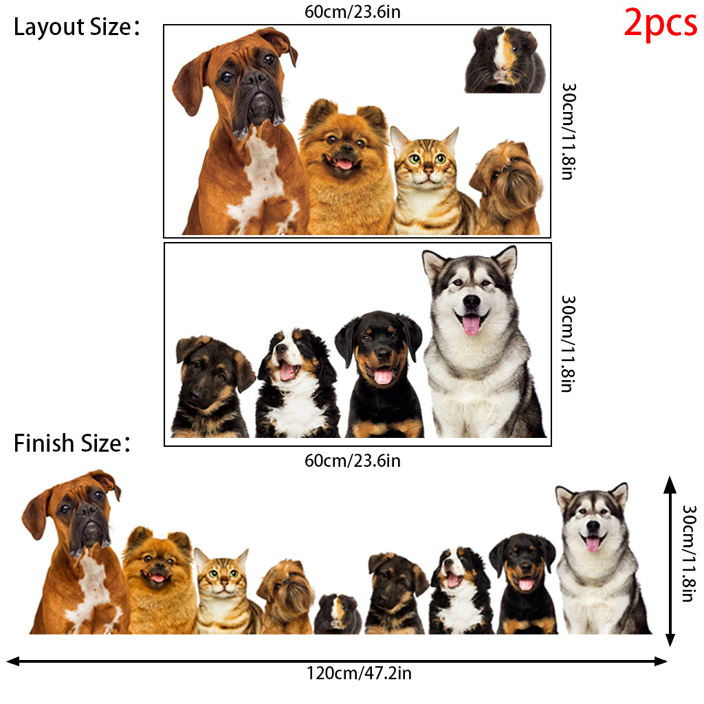 C30# 9 Cute Cats And Dogs Wall - Baby Nursery Decals review and price