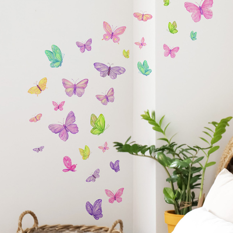 Romantic butterfly Wall Sticke - Baby Nursery Decals review and price