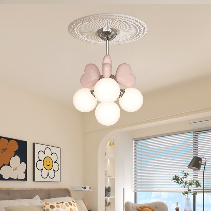 2026 Pink Heart Bubble Ball De - Baby Nursery Chandelier review and price