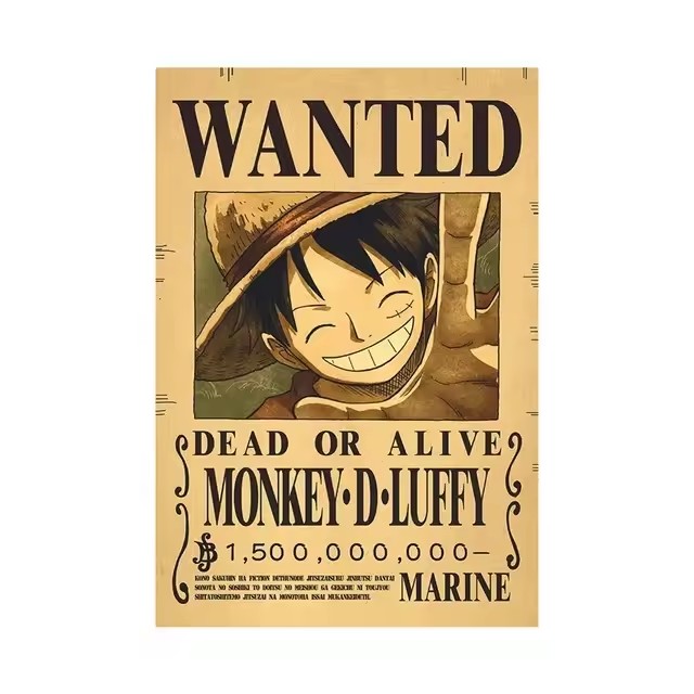 Anime One Piece Bounty Wanted  - Baby Nursery Decals review and price