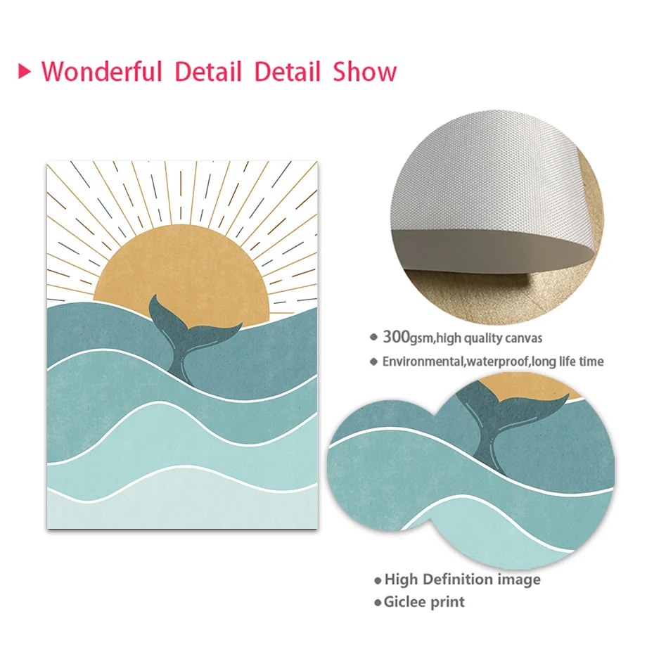 1pc frameless Fish Whale Seagu - Baby Nursery Ocean review and price