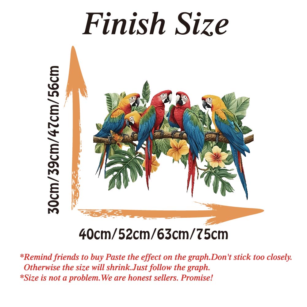 3Pcs Parrots on Branch Wall St - Baby Nursery Decals review and price