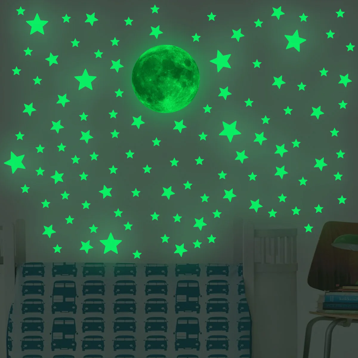 Luminous Moon Stars Wall Stick - Baby Nursery Decals review and price