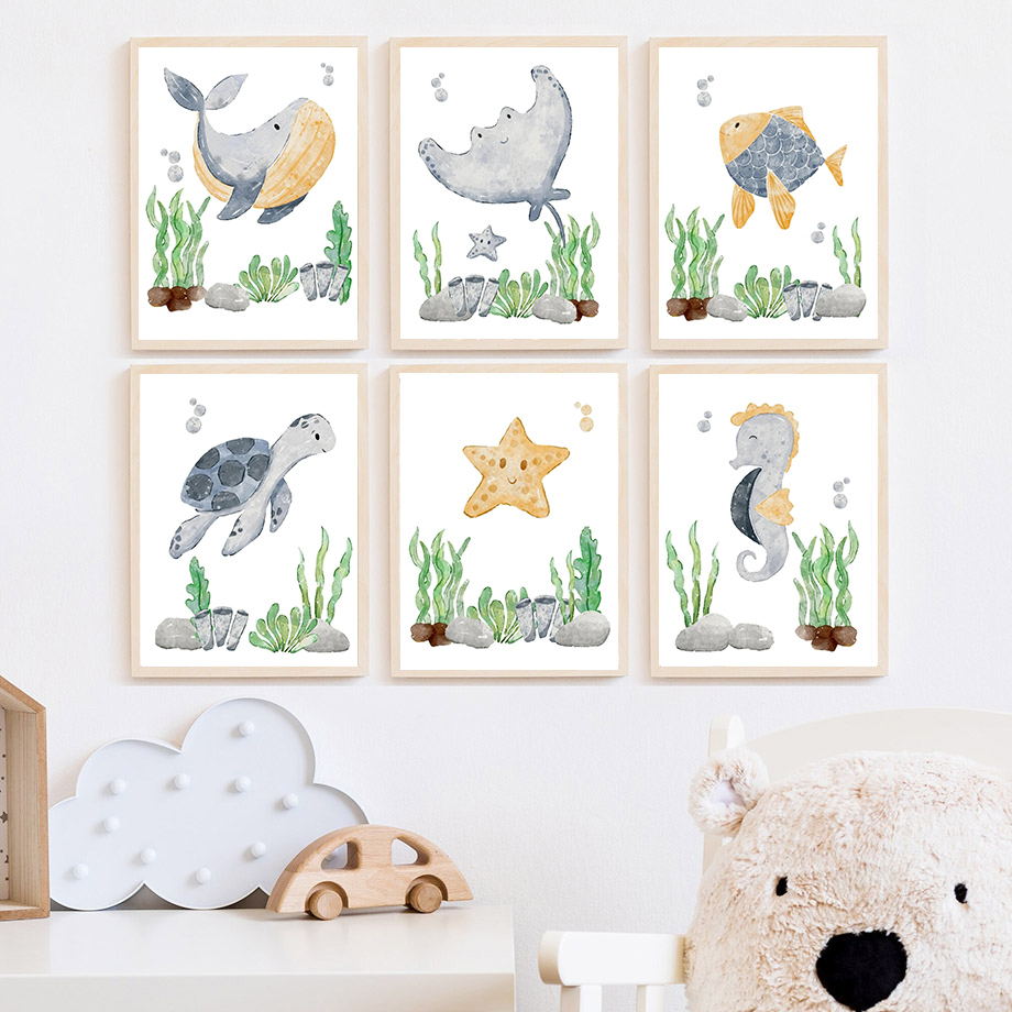 Devilfish Whale Seahorse Turtl - Baby Nursery Ocean review and price