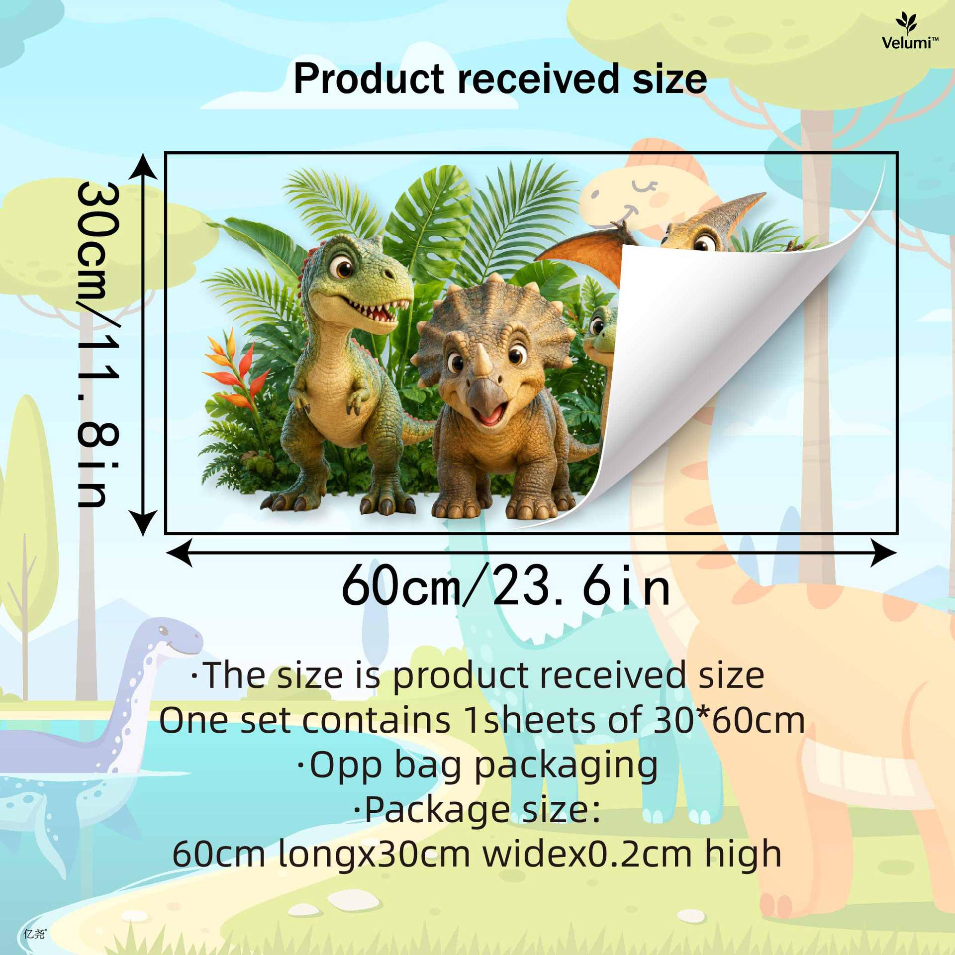 Cute 3D Dinosaur Wall Stickers - Baby Nursery Decals review and price